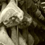 Parma hams in Langhirano italy