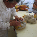 covering ham with sugna - a protective layer of Fat