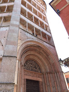 The Baptistery of Parma — an octagonal medieval monument in pink Verona marble on Piazza del Duomo