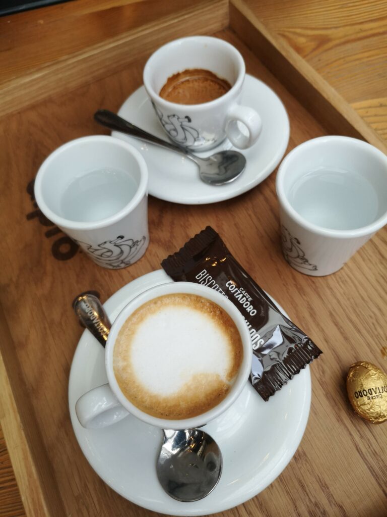Traditional Modena breakfast with gnocco fritto